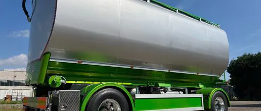 Rimorchio con Coclee Modello RK di Alutanks a Zimella
