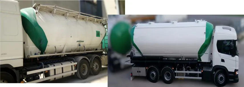 Trasferimento cisterne da un veicolo all'altro 